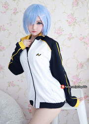 [Internet-Berühmtheit COSER Foto] Miss Coser Potato Godzilla - Rem in Subaru-Jacke