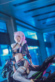 [Net Red COS] Anime-Bloggerin Shui Miao Aqua - Matthew - Doujin Motorrad-Outfit