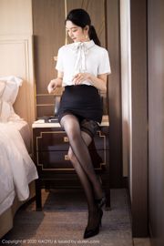 [语画界XIAOYU] Vol.258 Angela Little Reba "OL in Black Stockings"