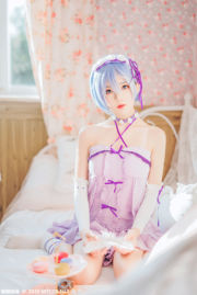 [Meow Sugar Movie] VOL.337 Cherry Peach Meow Rem Nightdress